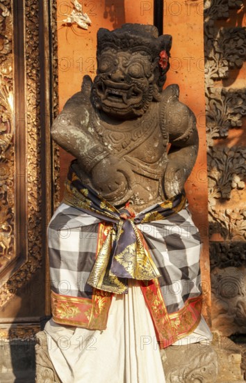 Demon in Puri Saren Agung, the historic temple of the royal family's official residence, Ubud, Bali, Indonesia