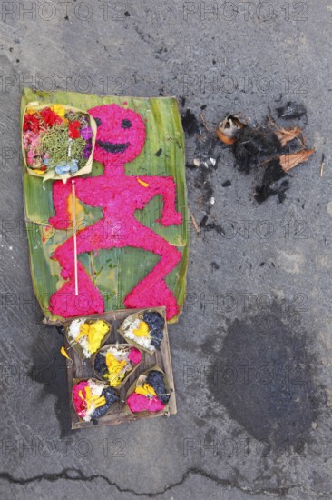 Canang Sari, Balinese Hindu offerings, Bali, Indonesia