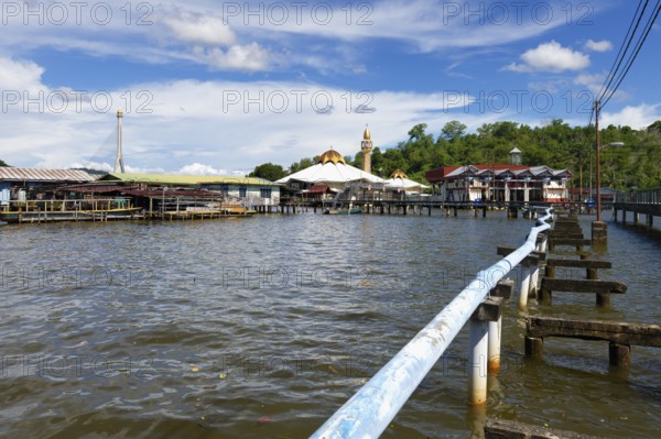 Kampong Ayer water village mosque, Bandar Seri Begawan, Brunei