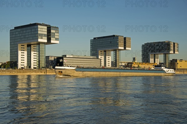 Crane Buildings, Rheinauhafen, Cologne, Rhineland, North Rhine-Westphalia, Germany