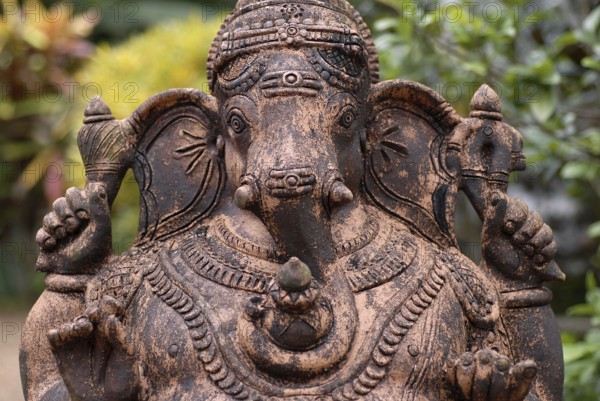 Ganesha clay sculpture, Peermade, Kerala, India