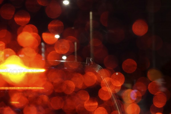 Car traffic at night in a big city, November, Germany