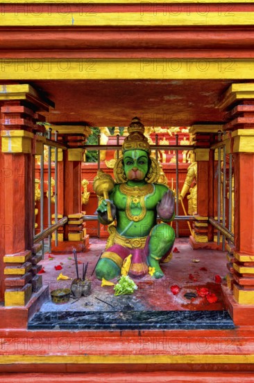 Sriramajayam Hindu Temple, Hanuman Statue, Nuwara, Sri Lanka