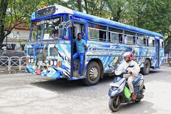 Fully decorated buses, Kandy, Sri Lanka