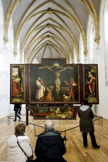 Isenheim Altarpiece by Matthias GrÃ¼newald, Unterlinden Museum, MusÃ©e Unterlinden, Colmar, Haut-Rhin Department, Alsace, France
