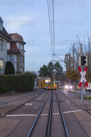 Zacke an der Alten Weinsteige rack railway in Stuttgart Germany