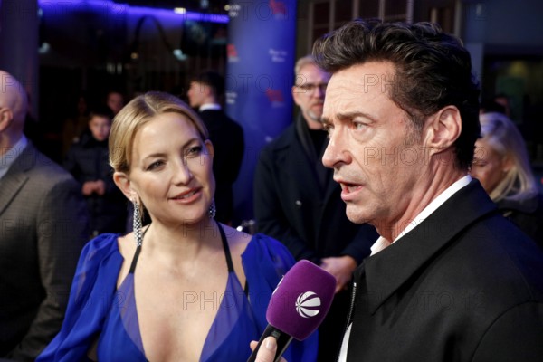 Kate Hudson and Hugh Jackman at the Song Sung Blue Red Carpet Photocall at Zoo Palast Berlin on 19.11.2025