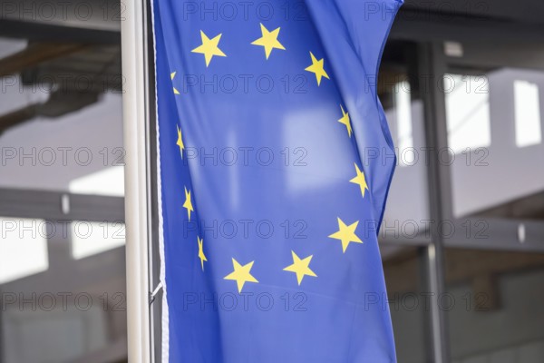 Close-up of a flag of the European Union