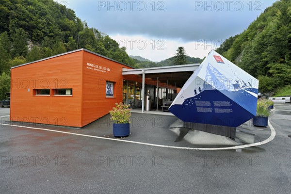 Main entrance from the salt mine, salt mine, Bex, Canton of Vaud, Switzerland