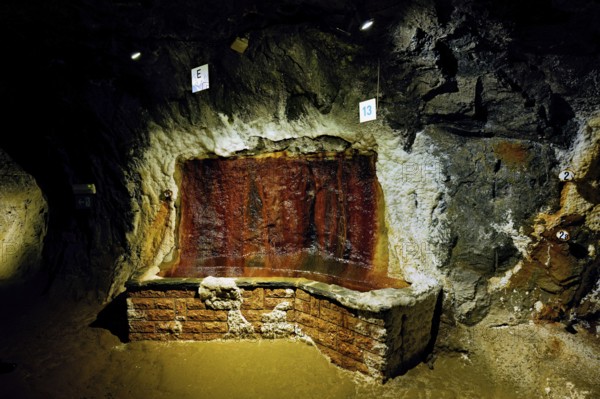 Fountain full of salt, salt mine, Bex, Canton of Vaud, Switzerland