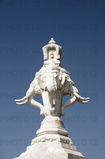 Multi-headed elephant sculpture, Bangkok, Thailand, Asia
