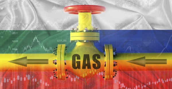 Russian gas export pipeline to Bulgaria. Gas exports from Russia to Bulgaria on financial chart
