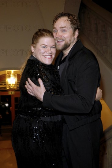 Gisa Flake and Knud Riepen at the eighth GÃ–TZ GEORGE PRIZE ceremony at the Kaiserin-Friedrich-Haus in Berlin on 15.11.2025