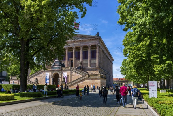 The Old National Gallery on Museum Island, Berlin, Germany