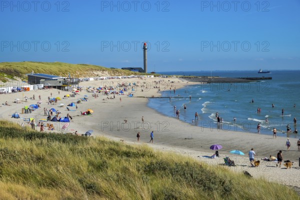 Westkapelle, Zeeland, Netherlands - Erica Badstrand, beach at the Landingsmonument in Westkapelle near Domburg