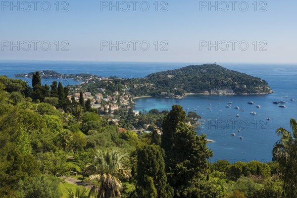 Panorama, Saint-Jean-Cap-Ferrat, Cap Ferrat, Alpes Maritimes, Provence Alpes Cote d'Azur, French Riviera, South of France, France
