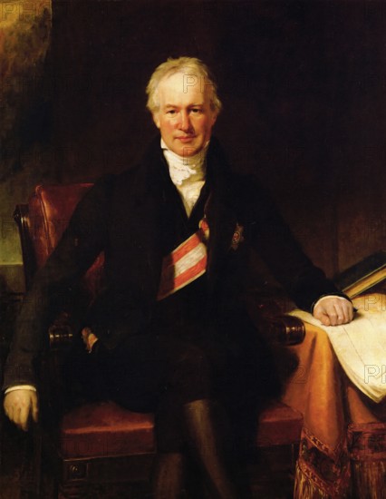 Friedrich Wilhelm Heinrich Alexander von Humboldt (born 14 September 1769 in Berlin, died 6 May 1859 in the same city), German explorer with a field of activity extending far beyond Europe, Historical, digitally restored reproduction from a 19th century original, Record date not stated