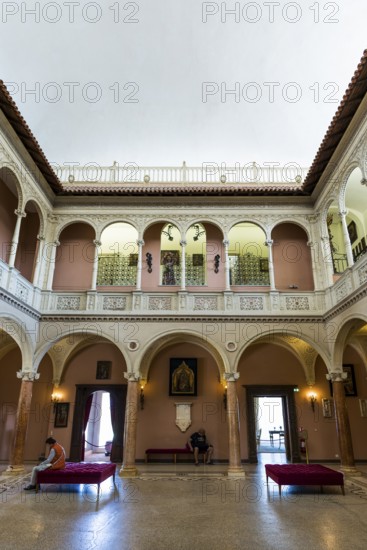 Interior view, Villa Ephrussi de Rothschild, Saint-Jean-Cap-Ferrat, Cap Ferrat, Alpes Maritimes, Provence Alpes Cote d'Azur, French Riviera, South of France, France