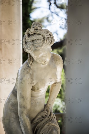 Park, Villa Ephrussi de Rothschild, Saint-Jean-Cap-Ferrat, Cap Ferrat, Alpes Maritimes, Provence Alpes Cote d'Azur, French Riviera, South of France, France