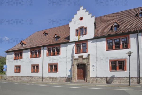 Thuringian State Office for Soil Management and Geoinformation, Entrance, Schmalkalden, Franconia, Thuringia, Germany