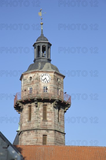 Tower of Bertholdsburg Castle, Schleusingen, Thuringia, Germany