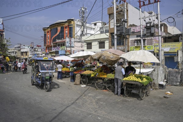 Street scene, market, Ramnagar, Uttarakhand state, India