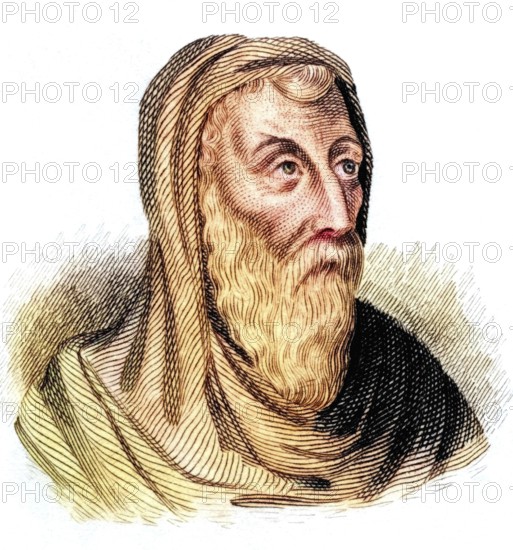 Saint Athanasius Of Alexandria Born Circa 293 Died 373 Also Known As Athanasius The Great, Pope Athanasius I Of Alexandria, And Athanasius The Apostolic. Christian Theologian, Bishop Of Alexandria, Church Father, And Noted Egyptian Leader Of The Fourth century, from the book Crabbes Historical Dictionary, 1825, Historical, coloured, digitally restored reproduction from a 19th century original, Record date not stated