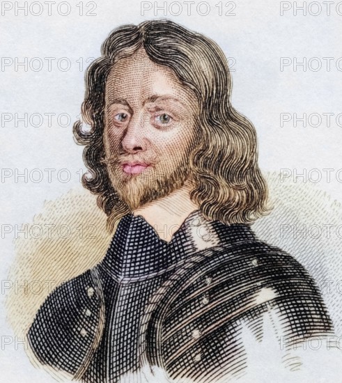 Henry Ireton (born 1611 in Attenborough, Nottinghamshire, died 26 November 1651 in Limerick) was a friend and son-in-law of Oliver Cromwell and General of the Parliamentary Armies in the English Civil War, Historical, coloured, digitally restored reproduction from a 19th century master, Record date not stated