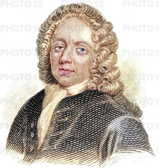 Edward Vernon (b. 12 Novemberjul. / 22 November 1684greg. in Westminster, d. 30 October 1757 in Nacton, Suffolk) was a British naval officer and politician, latterly with the rank of Admiral of the White, Historical, coloured, digitally restored reproduction from a 19th century master, Record date not stated