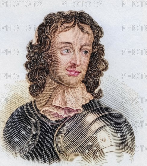 John Lambert (born 7 September 1619 in Gallon Hall near Kirkby Malham, died 28 March 1684 on Drake's Island in Plymouth Sound) was an English politician and soldier during the English Civil War, Historical, coloured, digitally restored reproduction from a 19th century master, Record date not stated