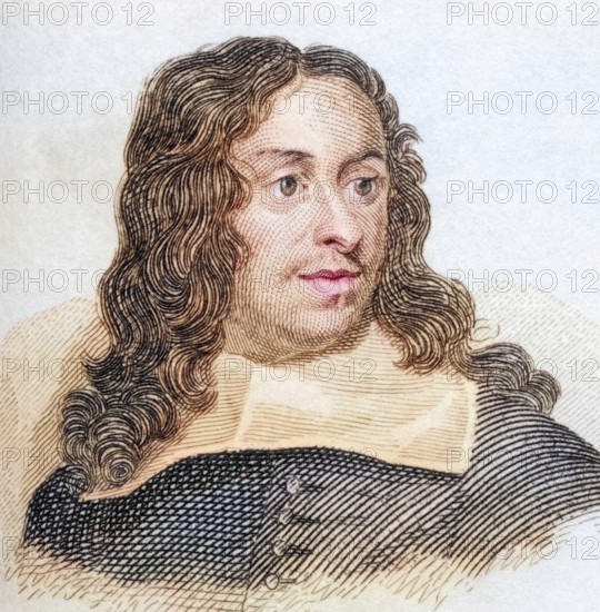 John Thurloe (1) (born June 1616 in Essex, England, died 21 February 1668 in Lincoln's Inn, London, England) was a Commonwealth government official and head of the English secret service, Historical, coloured, digitally restored reproduction from a 19th century master, Record date not stated