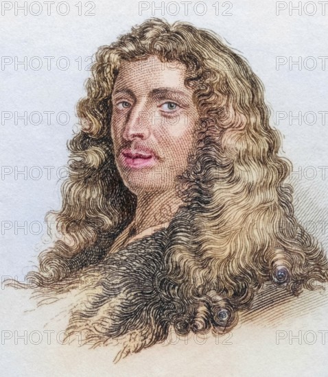 Charles Patin (born 23 February 1633 in Paris, died 10 October 1693) was a French physician and numismatist, from the book Crabbe's Historical Dictionary, 1825, Historical, coloured, digitally restored reproduction from a 19th century original, Record date not stated