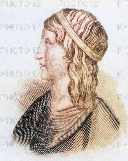 Apuleius, also Apuleius Madaurensis, Apuleius of Madaura or Apuleius of Madauros (born around 123 in Madauros, today's village of M'Daourouch in north-eastern Algeria, died probably after 170) was a Roman-Numidian writer, orator and philosopher (born Middle Platonist) of antiquity, from the book Crabbes Historical Dictionary, 1825, Historical, coloured, digitally restored reproduction from a 19th century original, Record date not stated