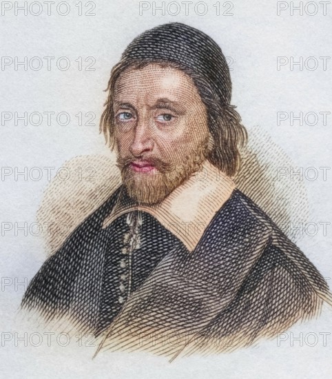 Ezechiel Spanheim (born 7 December 1629 in Geneva, died November 1710 in London) was a German diplomat, lawyer and theologian of Swiss origin, from the book Crabbe's Historical Dictionary, 1825, Historical, coloured, digitally restored reproduction from a 19th century original, Record date not stated