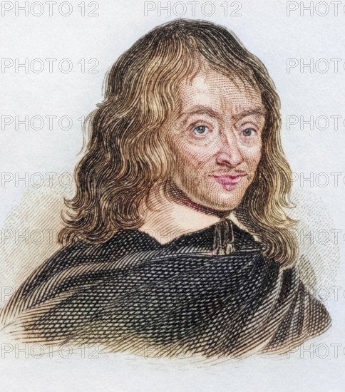 Claudius Salmasius, French Claude de Saumaise (born 15 April 1588 in Semur-en-Auxois, died 3 September 1653 in Spa), was a French classical philologist and polymath, from the book Crabbe's Historical Dictionary, 1825, Historical, coloured, digitally restored reproduction from a 19th century original, Record date not stated