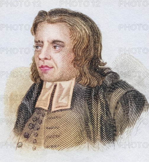 Thomas Hearne (born 1678 in Little Field Green, died 10 June 1735 in Oxford) was a British antiquary best known for his diaries, from the book Crabbe's Historical Dictionary, 1825, Historical, coloured, digitally restored reproduction from a 19th century original, Record date not stated