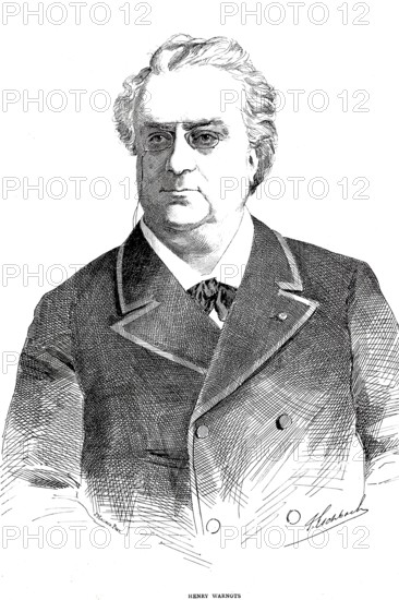 Henri Warnots, Henry Warnots, (11 July 1832 - 27 February 1893) was a Belgian operatic tenor, composer and scientist, Historic, digitally restored reproduction from a 19th century master, Record date not stated