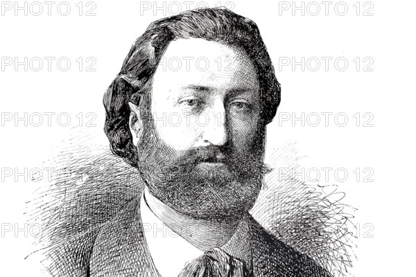 Frederic Joseph Servais (28 November 1850 - 29 August 1885) was a Belgian cellist, musician, Historic, digitally restored reproduction from a 19th century original, Record date not stated