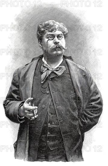 Camille Lemonnier (born 24 March 1844 in Ixelles, died 13 June 1913 in Brussels) was a Belgian naturalist storyteller, Historical, digitally restored reproduction from a 19th century original, Record date not stated