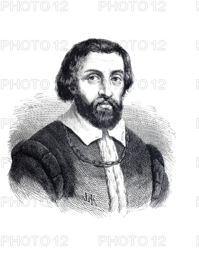 Il Pordenone (born around 1484 in Pordenone, died 14 January 1539), actually Giovanni Antonio da Pordenone, Italian painter, Historical, digitally restored reproduction of a 19th century original