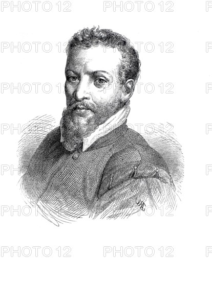 Frans Floris de Vriendt I (1516 - 1 October 1570), Flemish painter, Historical, digitally restored reproduction of a 19th century original