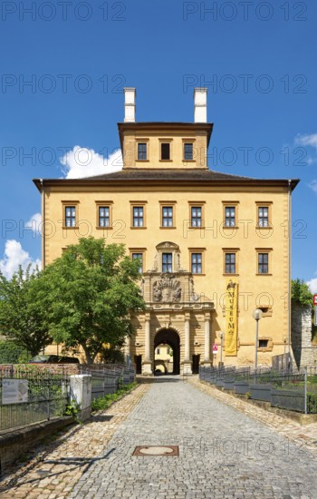 Gatehouse, Museum Zeitzer Schloss Moritzburg, early baroque style, Zeitz, Saxony-Anhalt, Germany