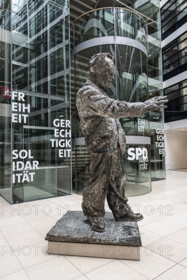 Statue of Willy Brandt in the Willy Brandt House, Berlin, Germany