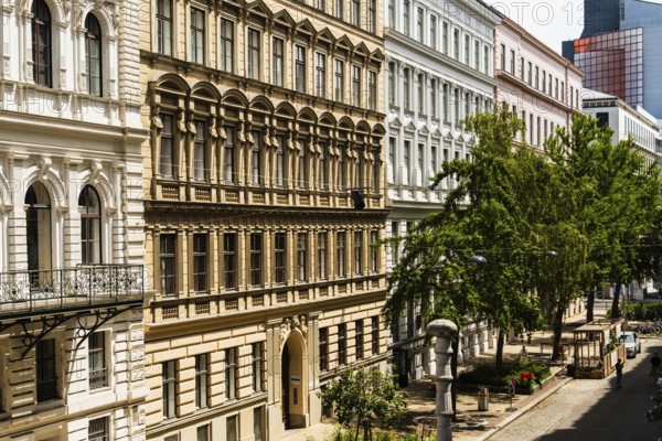 Row of houses from the Gründerzeit in Vienna, Austria