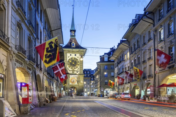 Bern Old Town with Zytglogge at night City in Bern, Switzerland