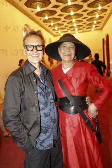 Rolf Schneider and Barbara Engel at the show - Gemeinsam Bunt - the 6th charity concert on 14.07.2025 at the Theater des Westens in Berlin