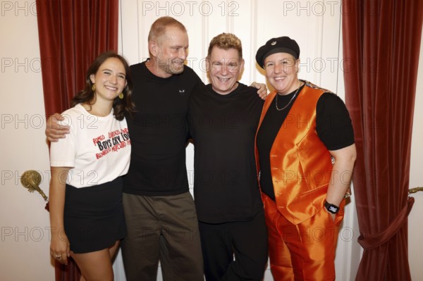 Celina das Santos, Ulf Leo Sommer, Peter Plate and Steffi Irmen at the show - Gemeinsam Bunt - das 6. Benefizkonzert on 14.07.2025 at the Theater des Westens in Berlin