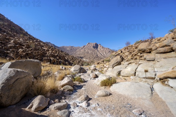 Tsisab Gorge, White Lady Trail, desert landscape, Brandberg, Erongo, Damaraland, Namibia