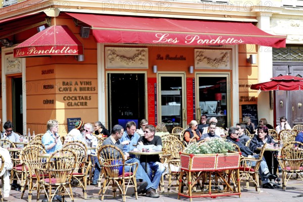 Restaurant Les Ponchettes, popular place, Old Town, Nice, France