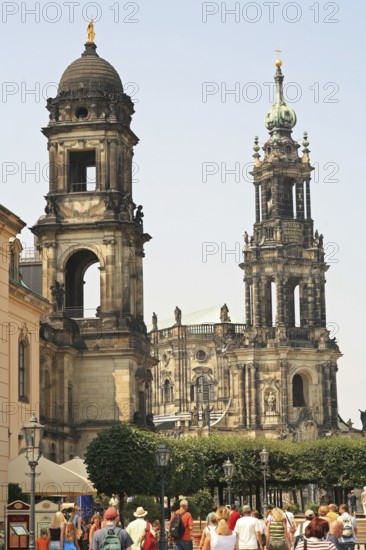 Catholic Court Church, (Cathedral of St Trinity), building, Baroque style, Dresden